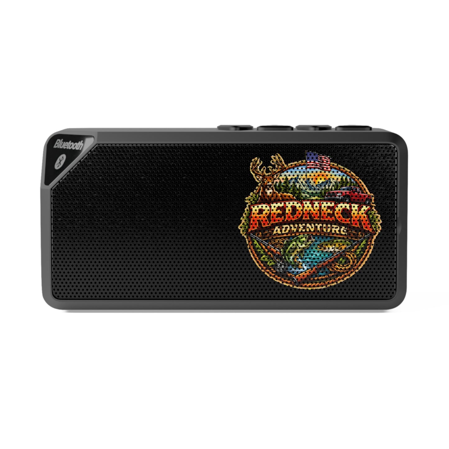 Bluetooth Speaker — 'Redneck Adventure' Vintage Outdoor Logo