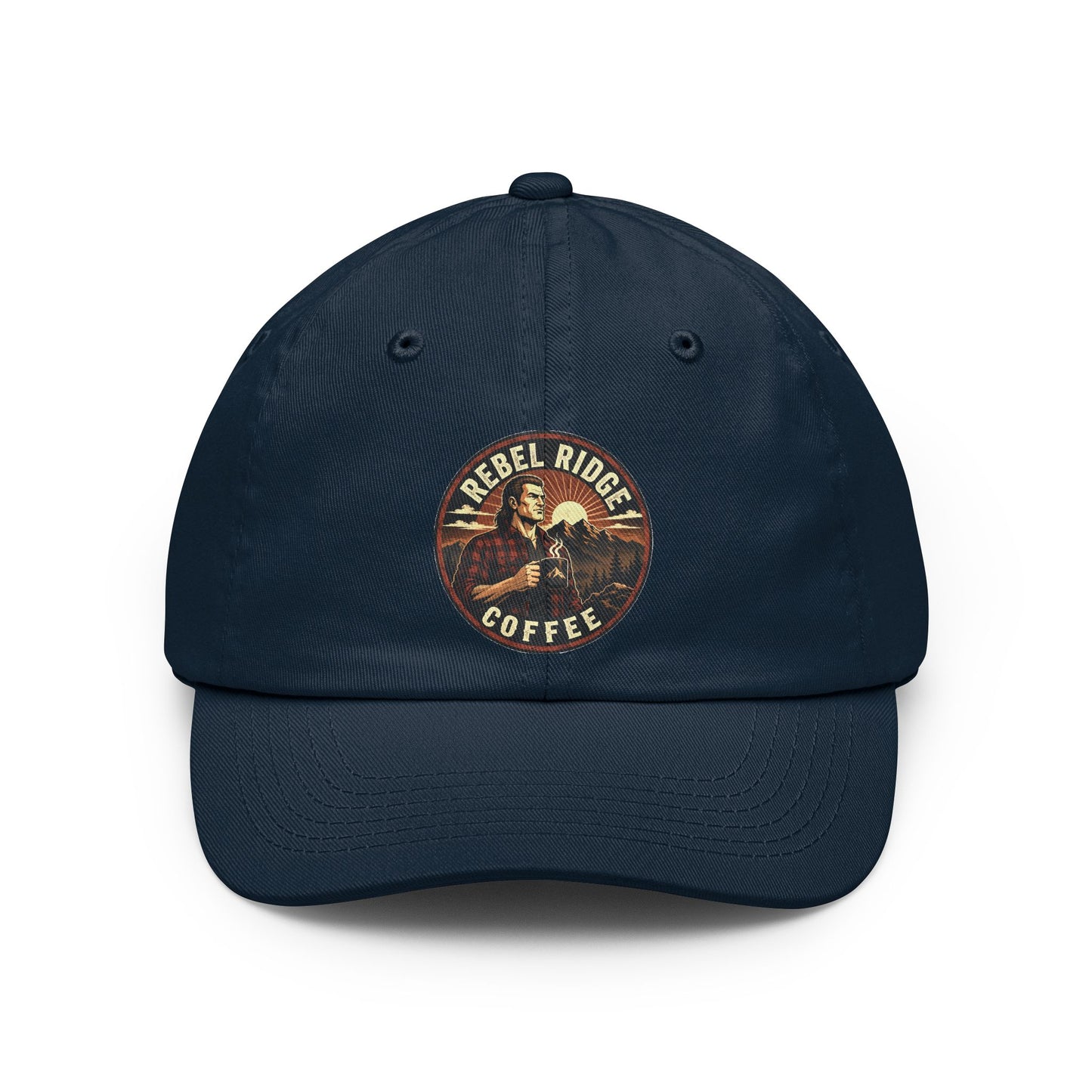 Rebel Ridge Coffee Dad Hat — Vintage Logo Embroidered Cap