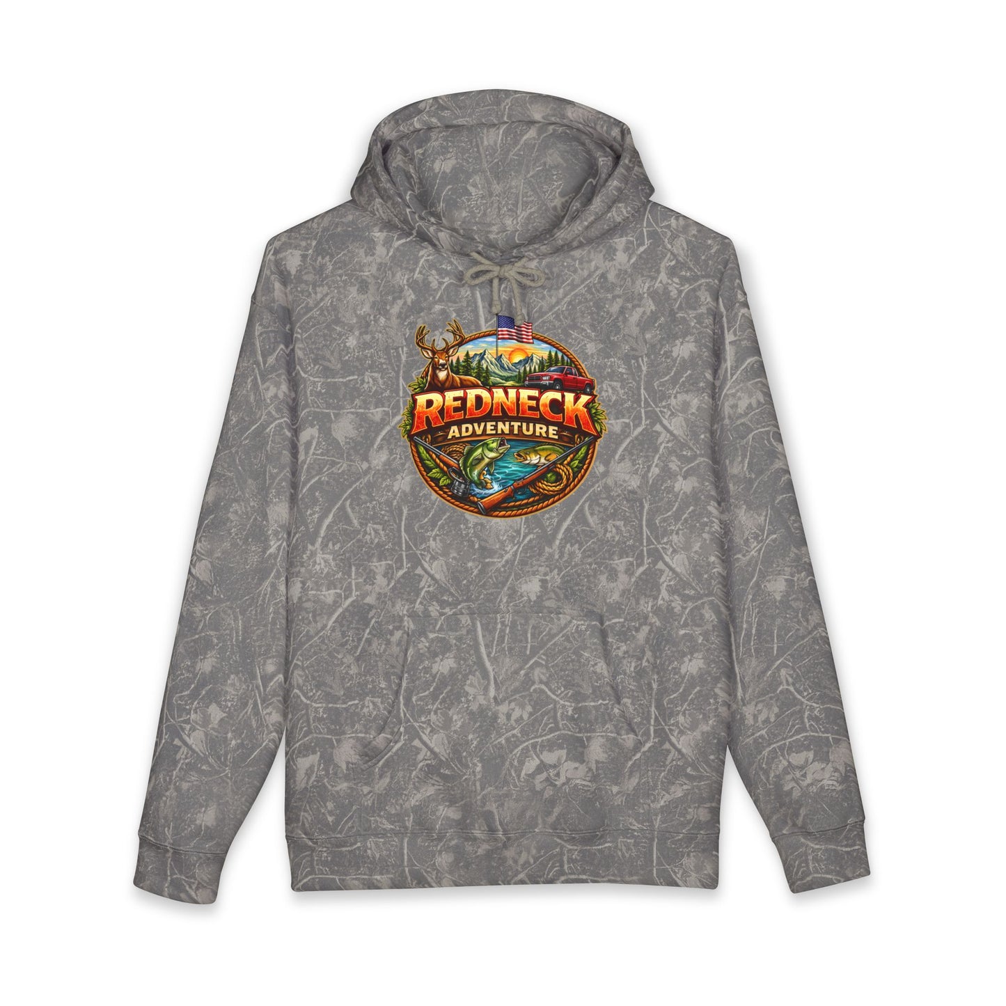 Woman's Redneck Adventure Hoodie - Outdoor Camping & Fishing Graphic Sweatshirt