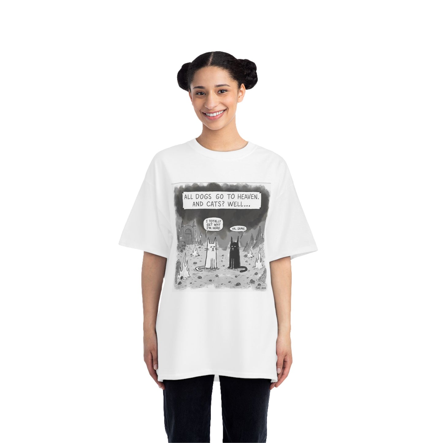 Cat & Dog Cartoon T-Shirt