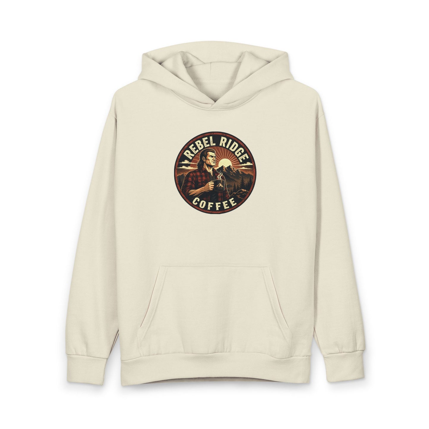 Rebel Ridge Coffee Hoodie — Vintage Rustic Coffee Lover Pullover