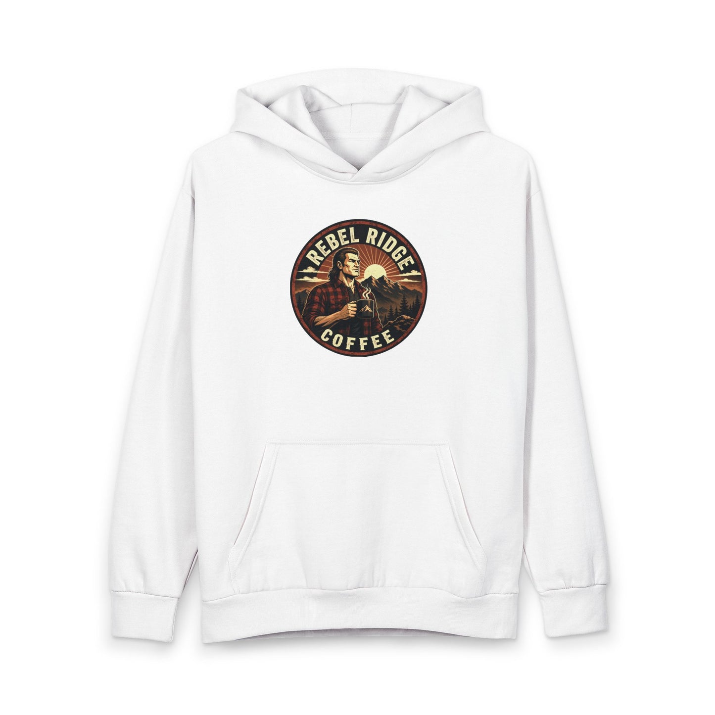 Rebel Ridge Coffee Hoodie — Vintage Rustic Coffee Lover Pullover