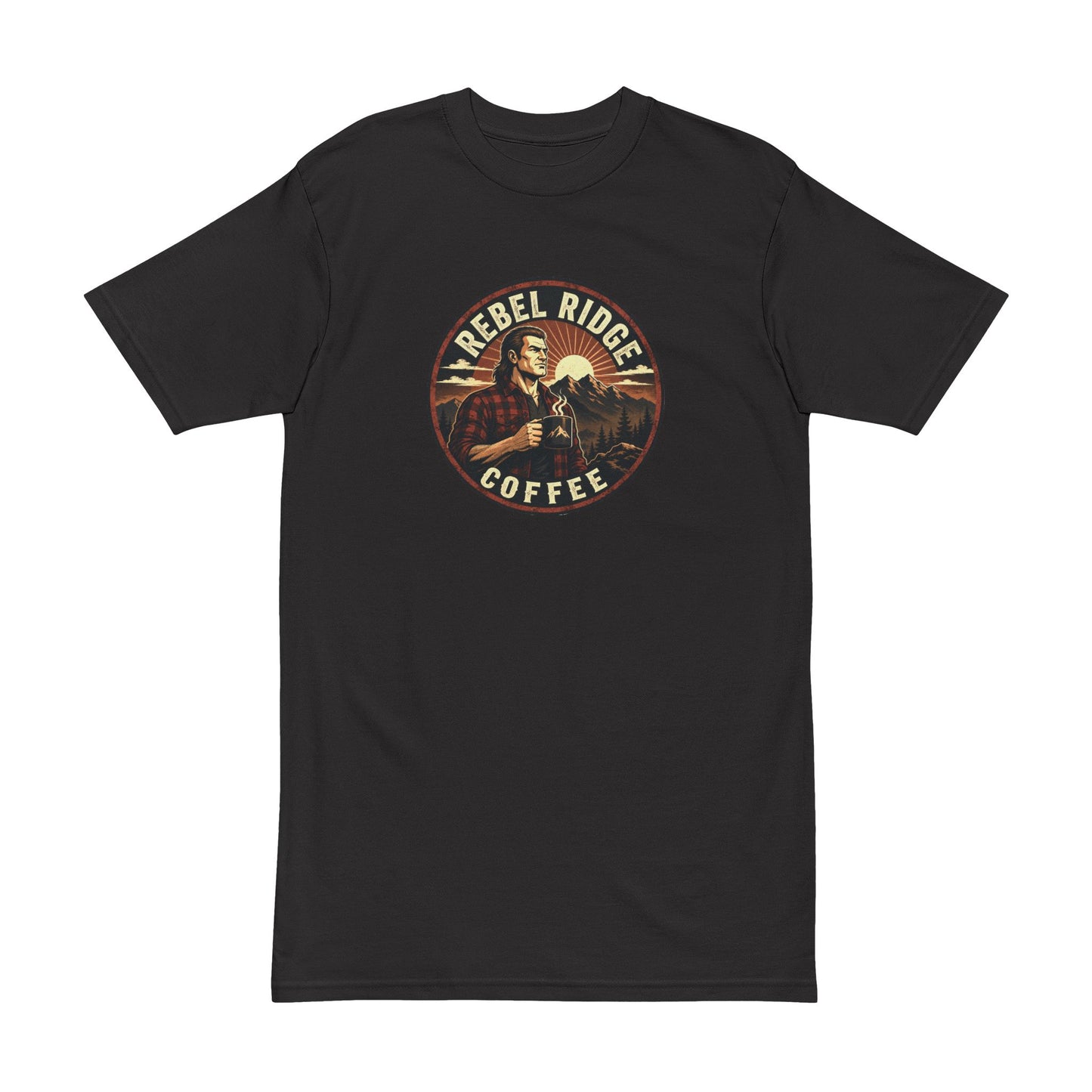 Rebel Ridge Coffee Graphic Tee — Retro Men’s Coffee T-Shirt