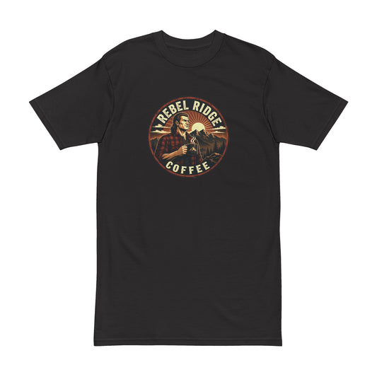Rebel Ridge Coffee Graphic Tee — Retro Men’s Coffee T-Shirt