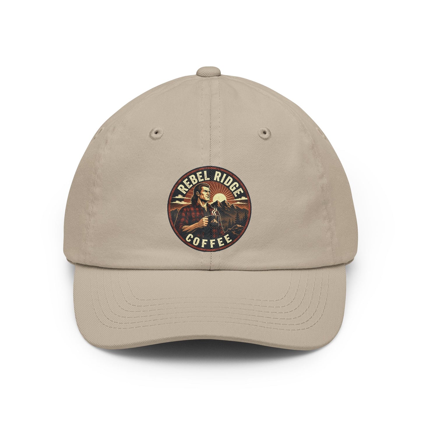 Rebel Ridge Coffee Dad Hat — Vintage Logo Embroidered Cap