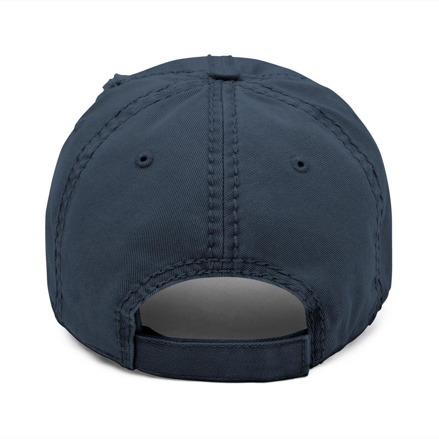Vintage Embroidered Coffee Logo Distressed Dad Hat