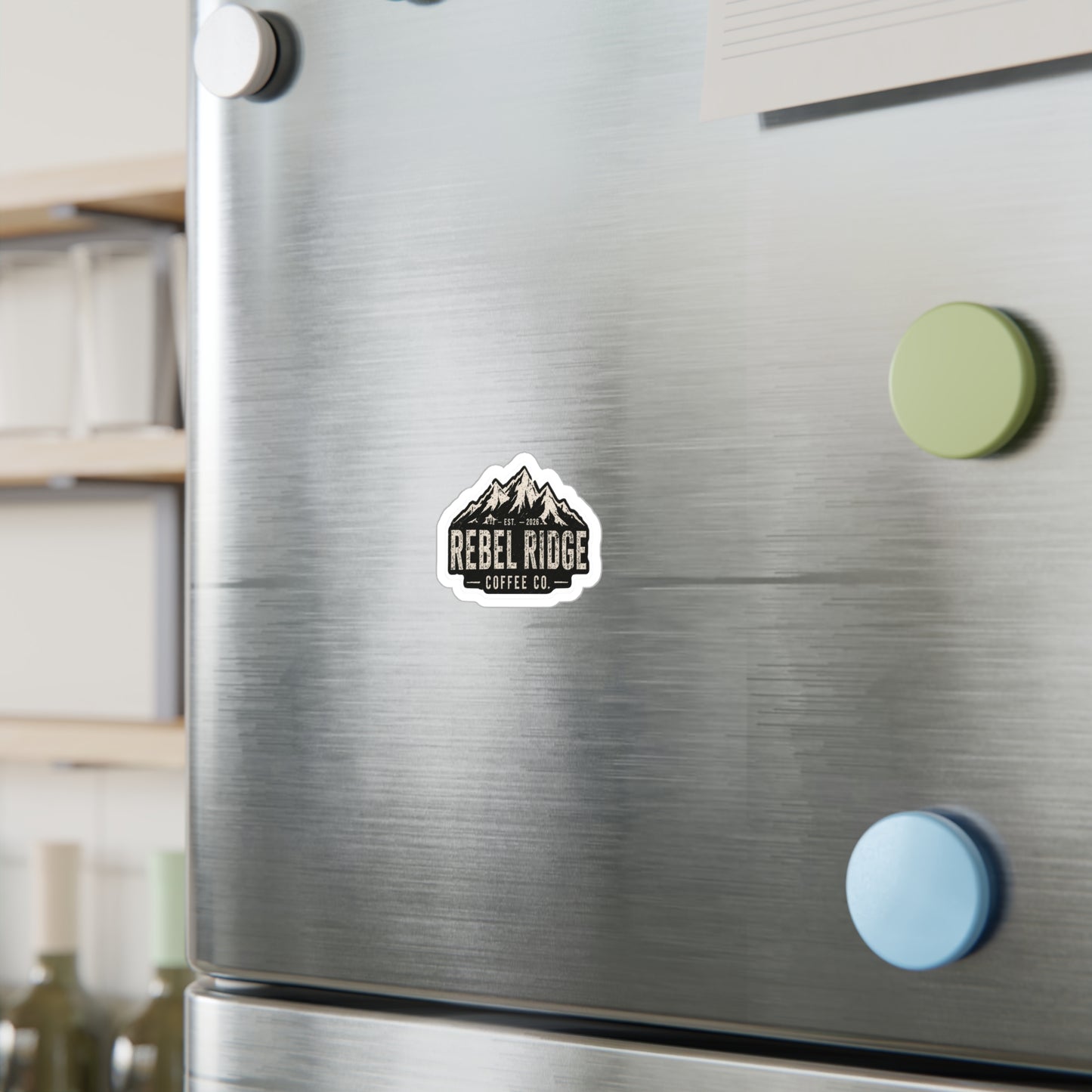 Rebel Ridge Coffee Co. Vinyl Sticker — Mountain Logo Kiss-Cut Decal