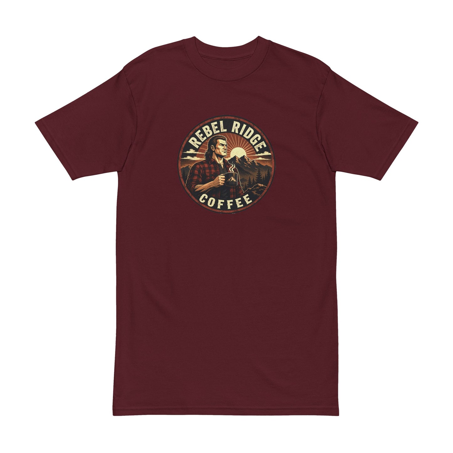 Rebel Ridge Coffee Graphic Tee — Retro Men’s Coffee T-Shirt