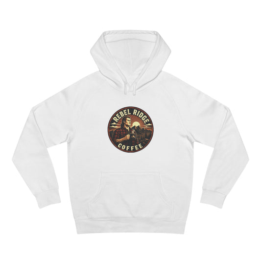 Rebel Ridge Coffee Hoodie — Retro Country Coffee Logo Pullover