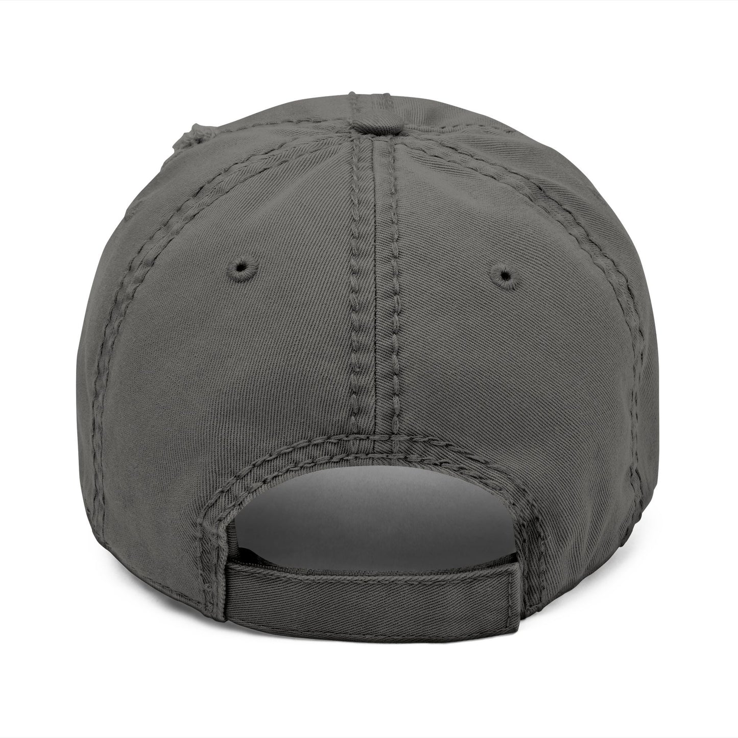 Vintage Embroidered Coffee Logo Distressed Dad Hat