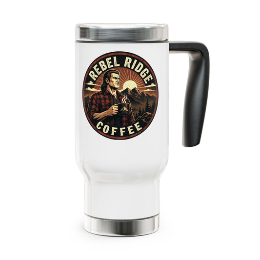 Rebel Ridge Coffee 14oz Stainless Steel Travel Mug with Handle